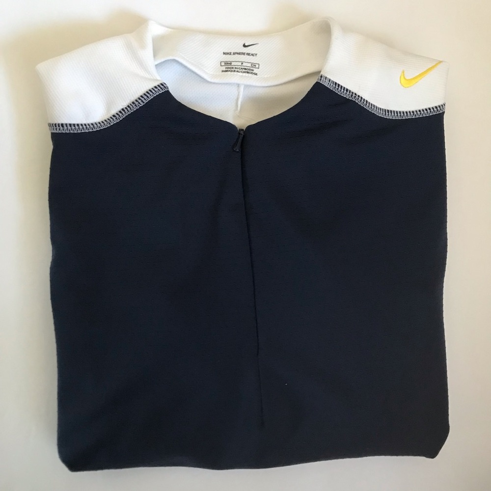 Nike Sphere React 1/4 Zip Running Top Navy White S - image 8